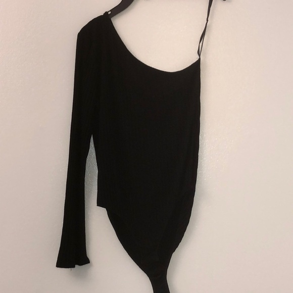 Only Hearts Ribbed One-Shoulder Bodysuit - Picture 6 of 11